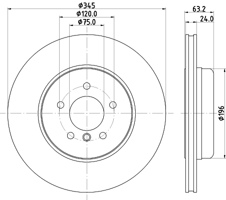 Диск тормозной HELLA/BEHR/PAGID 8DD355132-531