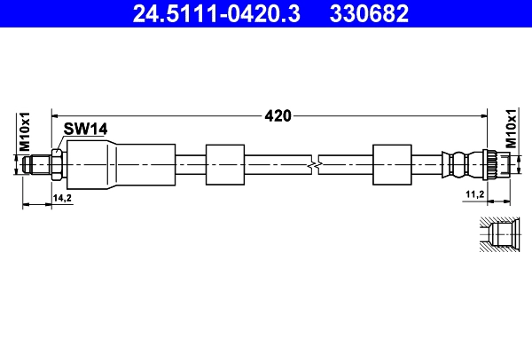 Тормозные трубки ATE 24-5111-0420-3