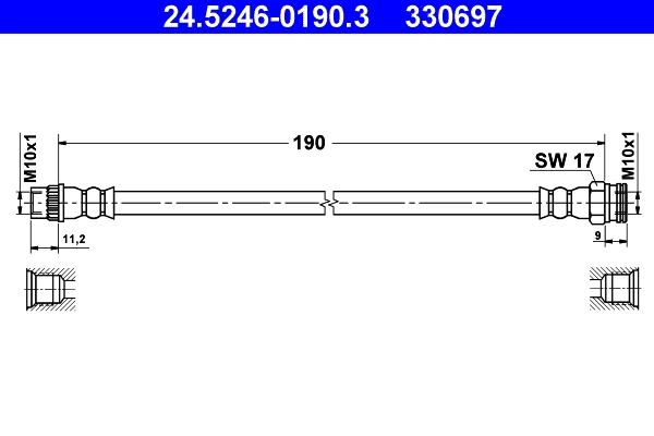 Тормозные трубки ATE 24-5246-0190-3