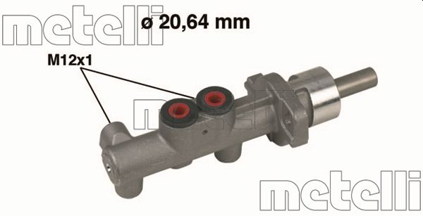 Главный тормозной цилиндр METELLI 05-0400