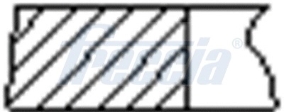 Кольца двс поршневые (к-т на 1 поршень) FRECCIA FR10-209100