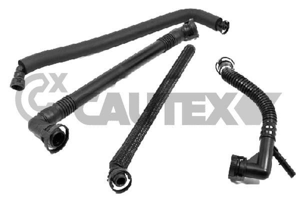 Патрубок вентиляции картера комплект 4 шт bmw 3 e46 5 e39 2.0 - 2.3 - 2.5 - 2.8 CAUTEX 206039