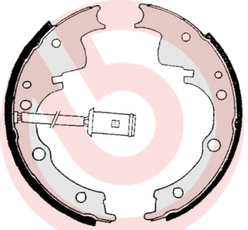 Тормозные колодки задние (барабанные) BREMBO SA6505
