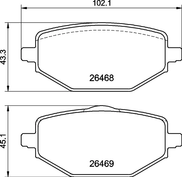 Колодки тормозные дисковые комплект BREMBO P68076