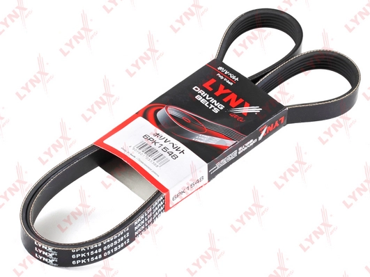 Поликлиновой ремень (ручейковый) LYNXAUTO 6PK1548