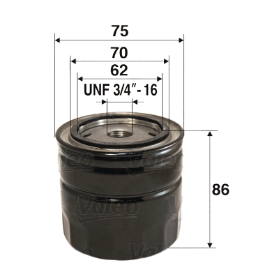 Масляный фильтр valeo VALEO 586039