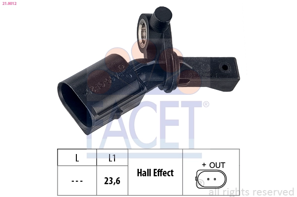 Датчик абс FACET 21.0012