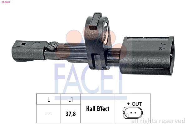 Датчик абс FACET 21.0017