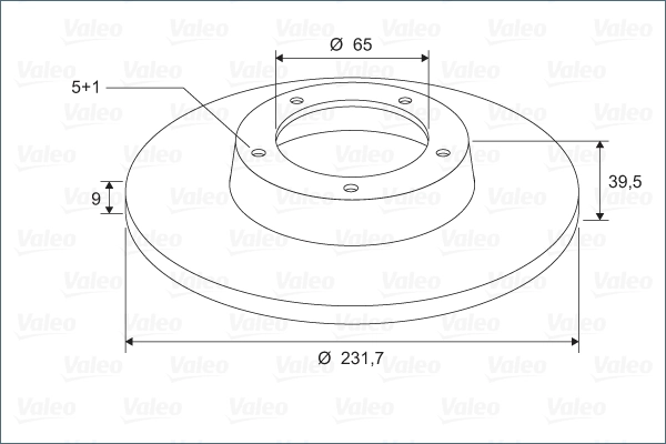 Диск тормозной VALEO 297597