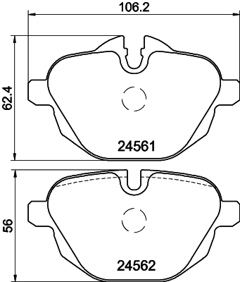 Колодки тормозные дисковые HELLA/BEHR/PAGID 8DB355013921