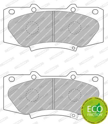 Колодки тормозные дисковые FERODO FDB4715