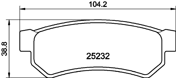 Колодки тормозные дисковые HELLA/BEHR/PAGID T2098