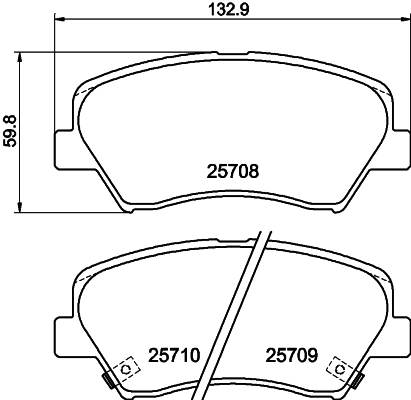 Колодки тормозные дисковые HELLA/BEHR/PAGID 8DB355021-781