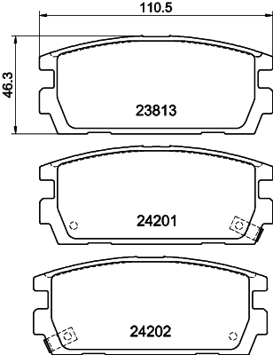 Колодки тормозные дисковые HELLA/BEHR/PAGID 8DB355011-841
