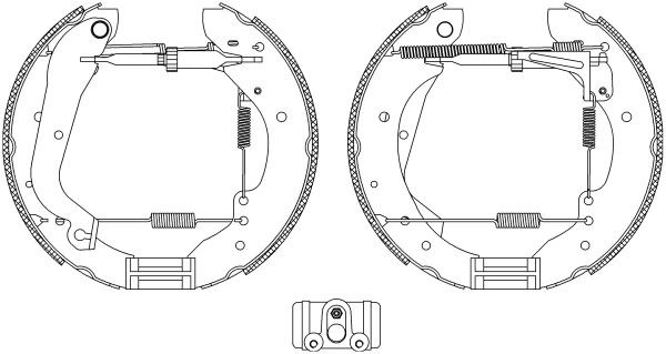 Колодки тормозные барабанные HELLA/BEHR/PAGID 8DB355004171