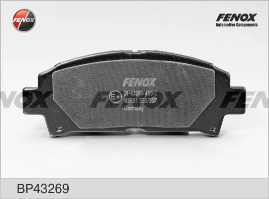 Колодки тормозные дисковые FENOX BP43269