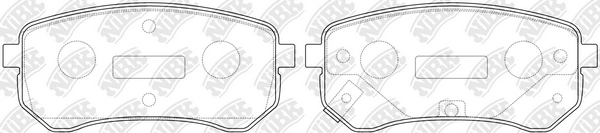 Колодки тормозные дисковые NIBK PN-0526