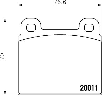 Колодки тормозные дисковые HELLA/BEHR/PAGID 8DB355007-011