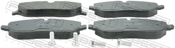Колодки тормозные дисковые комплект FEBEST 2901-DIIIF