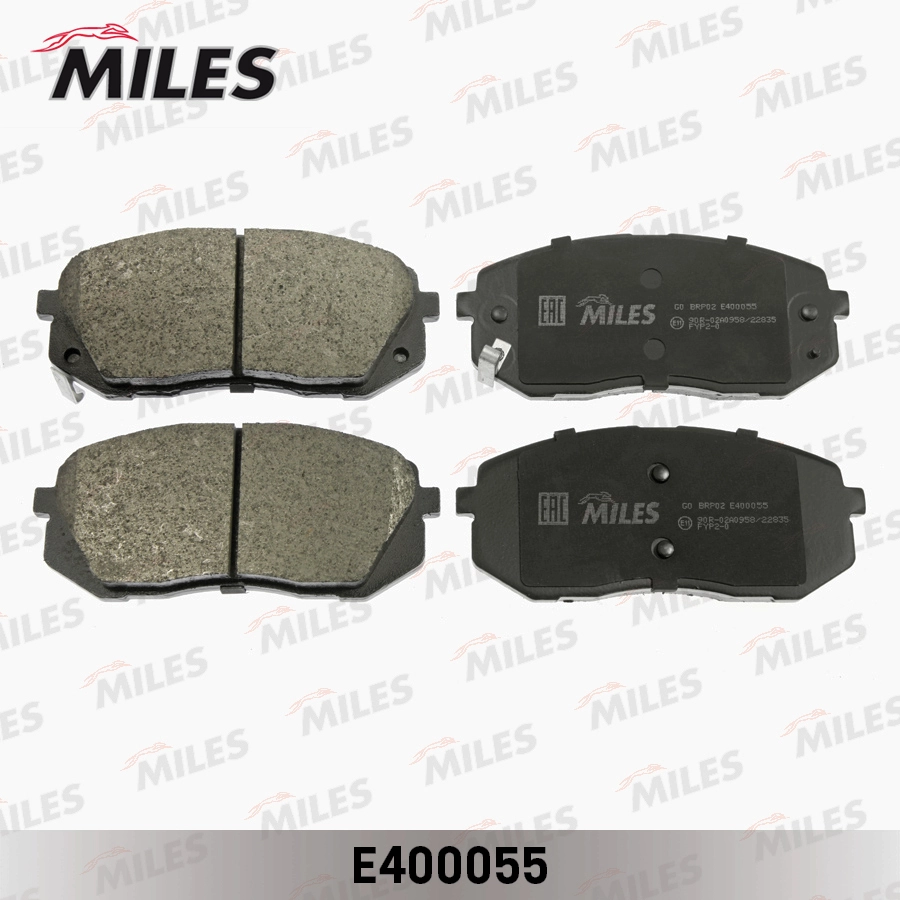 Колодки тормозные MILES E400055