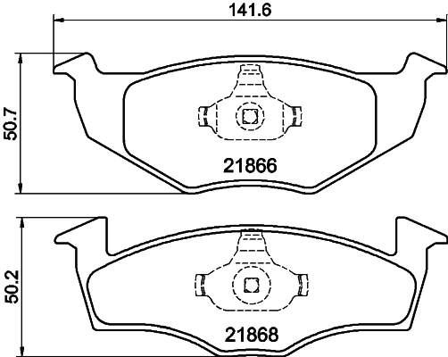 Колодки тормозные дисковые HELLA/BEHR/PAGID 8DB355008351