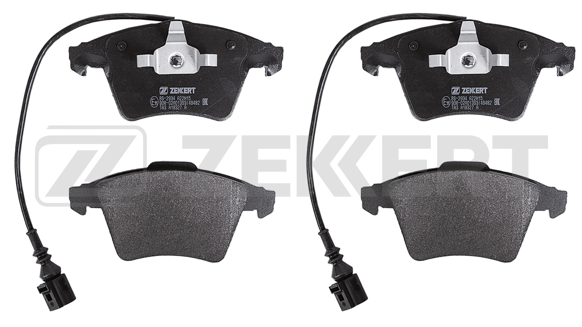 Колодки торм. диск. перед vw touareg 02- ZEKKERT BS2934
