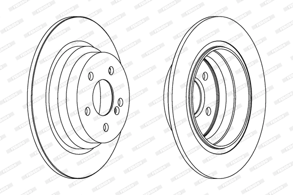 Диск тормозной FERODO DDF1308C