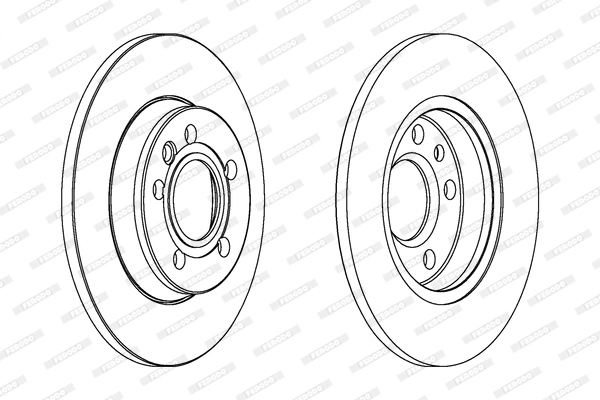 Тормозной диск FERODO DDF1012C
