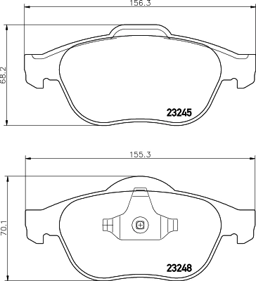 Колодки тормозные дисковые HELLA/BEHR/PAGID 8DB355009-111