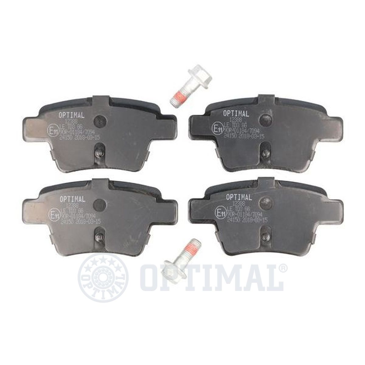 Колодки тормозные дисковые OPTIMAL 12388