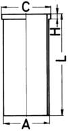 Гильза цилиндра ремонтн. сухая d108 наружный диаметр +0.5 KOLBENSCHMIDT 89 453 110