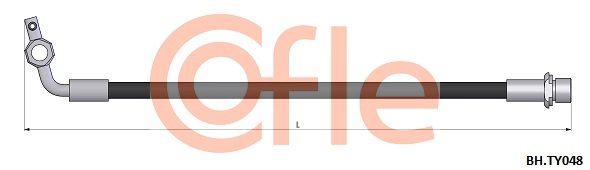 Шланг тормозной COFLE 92.BH.TY048