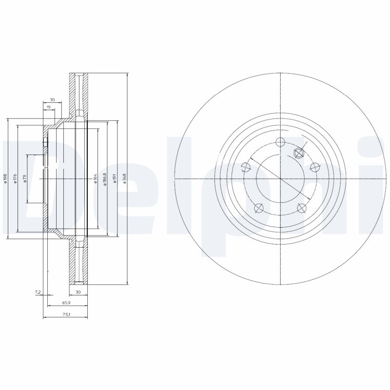Диск тормозной DELPHI BG9019