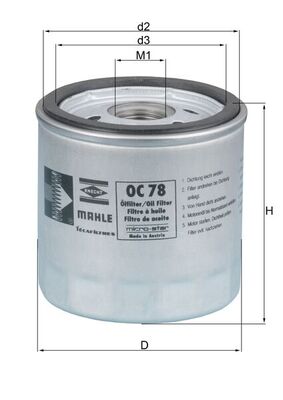 Mahle original MAHLE/KNECHT OC78