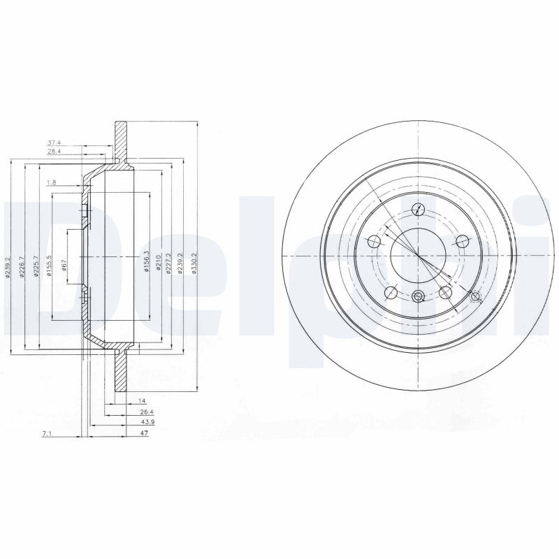 Диск тормозной DELPHI BG4031