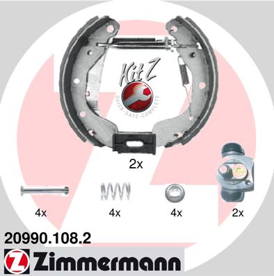 Барабан тормозной ZIMMERMANN 209901082