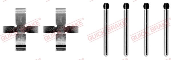 Комплект монтажный тормозных колодок QUICK BRAKE 109-0905