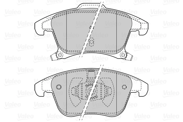 Колодки тормозные дисковые VALEO 601522