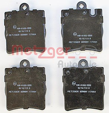 Колодки тормозные дисковые METZGER 1170064