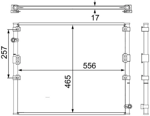 Конденсатор кондиционера MAHLE/KNECHT AC474000S