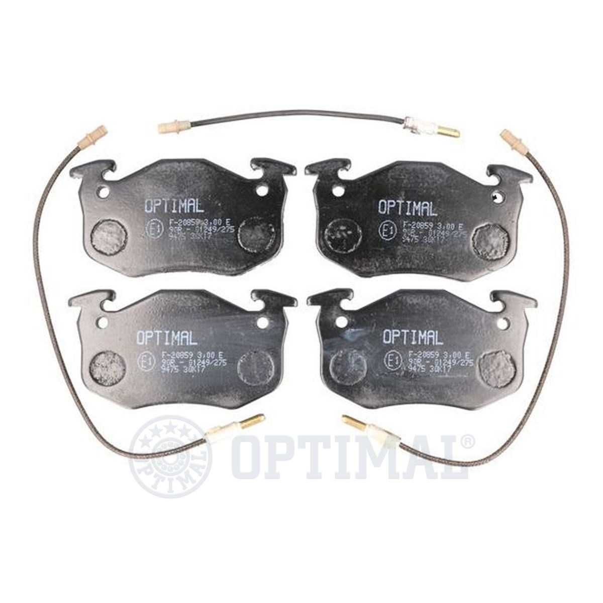 Колодки тормозные дисковые OPTIMAL 9352