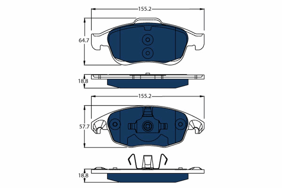 Колодки тормозные дисковые TRW GDB1690BTE