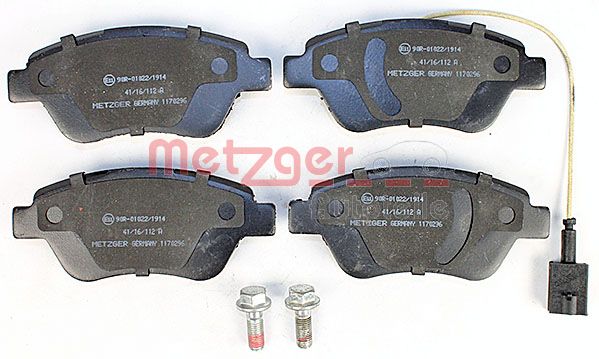Колодки тормозные дисковые METZGER 1170296