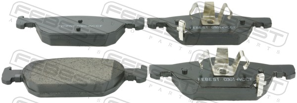 Колодки тормозные передние FEBEST 0301-ACCF
