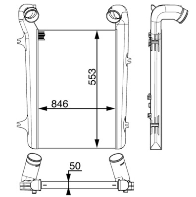 Интеркулер MAHLE/KNECHT CI93001P