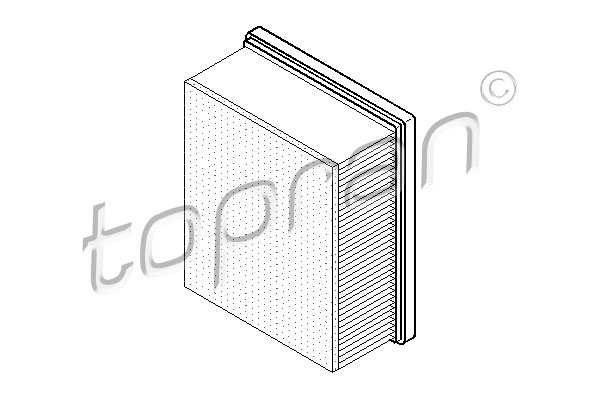 Air filter HANS PRIES/TOPRAN 721012