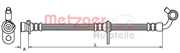 Шланг тормозной METZGER 4111079