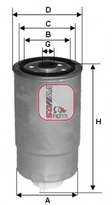 Фильтр топливный SOFIMA S 1812 NR