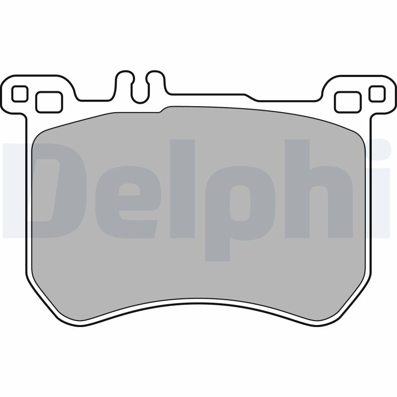 Колодки тормозные дисковые DELPHI LP2507