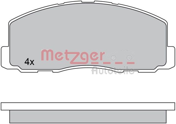 Колодки тормозные дисковые METZGER 1170569